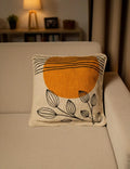 Modern Sun & Leaf Cushion Cover