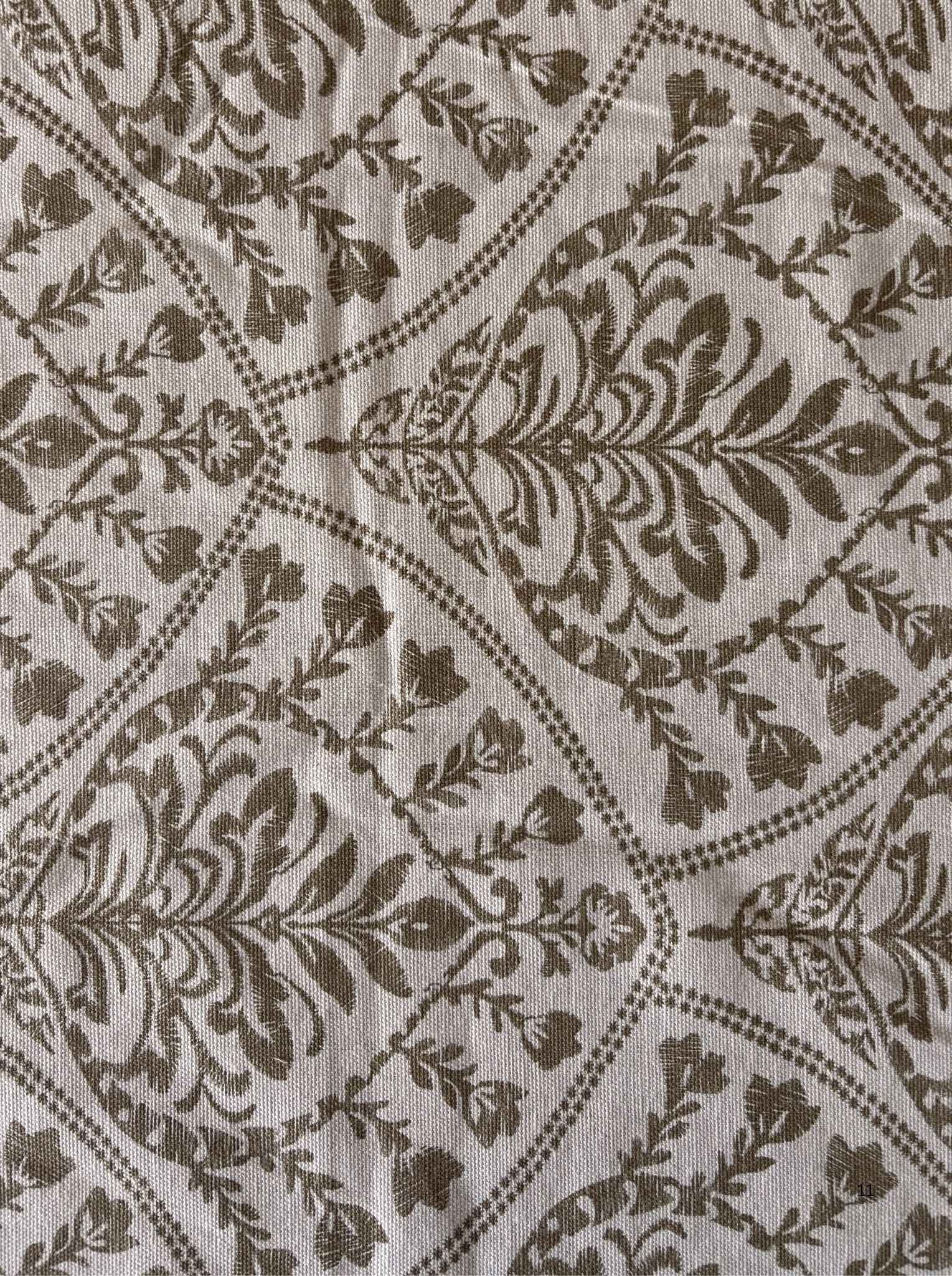 Ivory Heritage Cotton Dining Table Cover