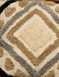 Ivory Blue weave-Boho Premium Cushion Cover