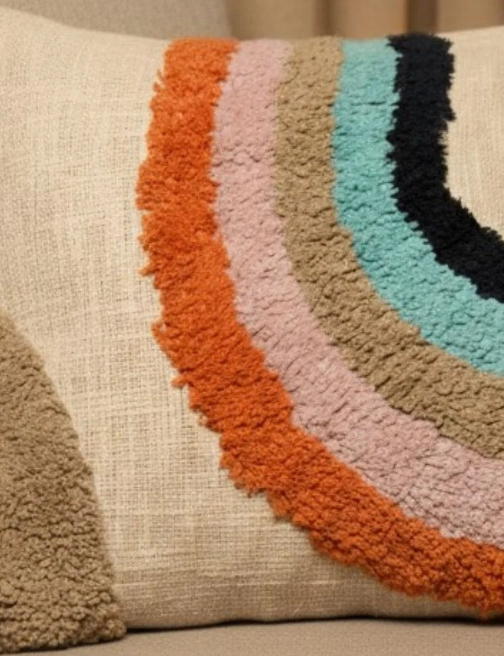 Rainbow Radiance -Tufted Premium Cushion Covers