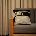 Braided noir fringe-Premium Cushion Cover