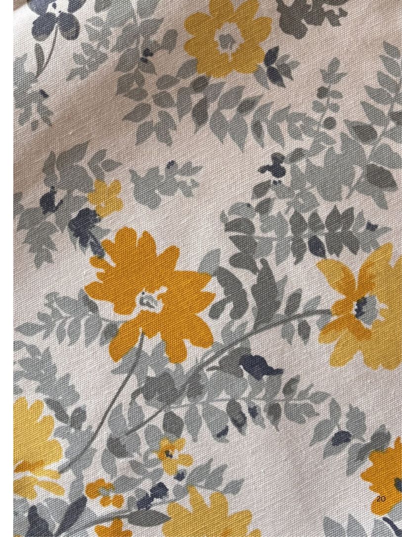 Mustard Bloom Floral Dining Table Cover