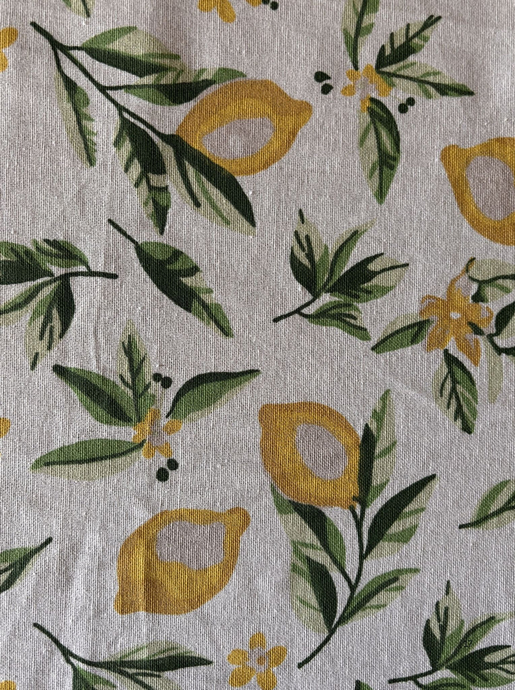 Citrus Bloom Cotton Dining Table Cover