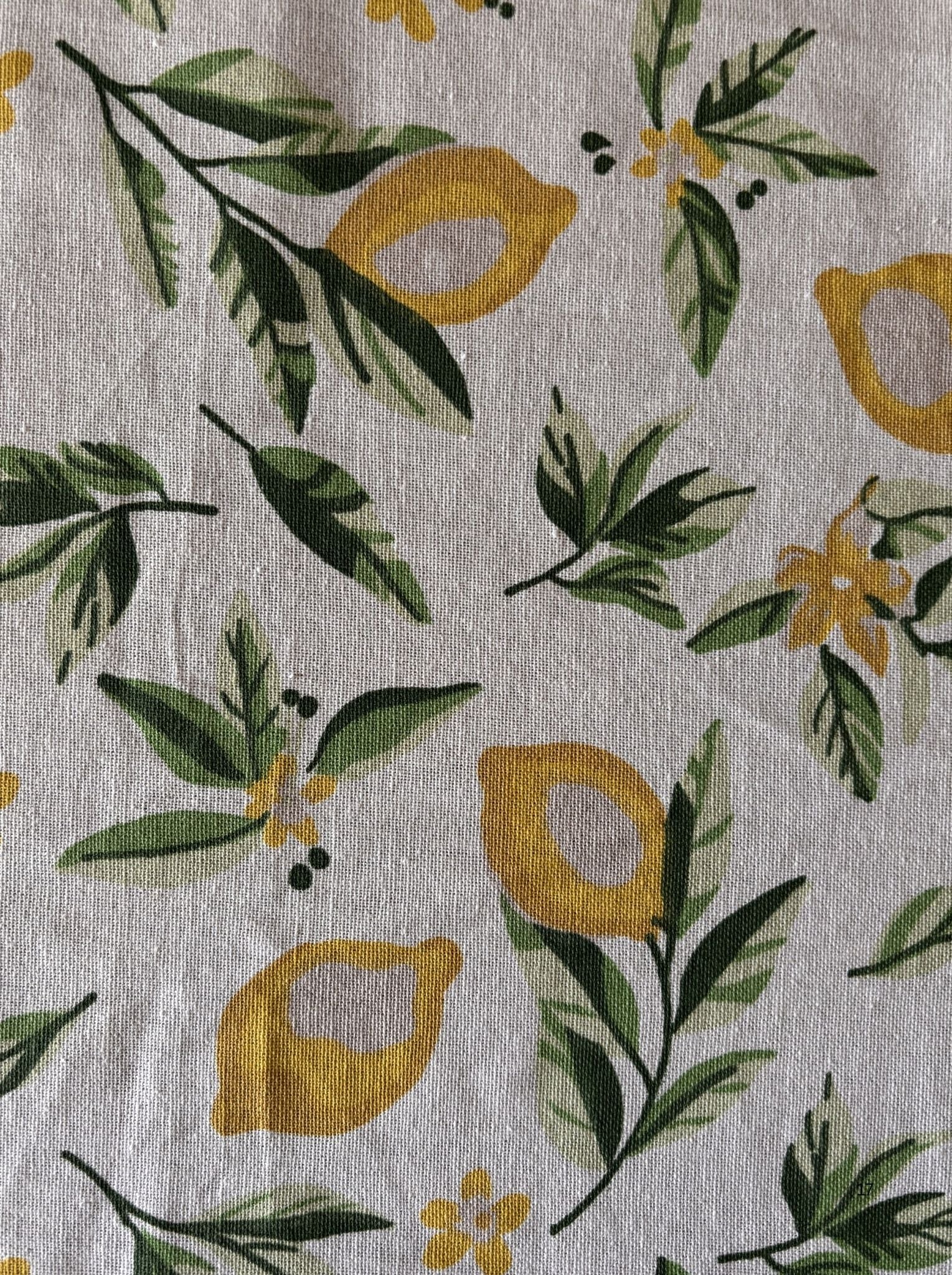 Citrus Bloom Cotton Dining Table Cover