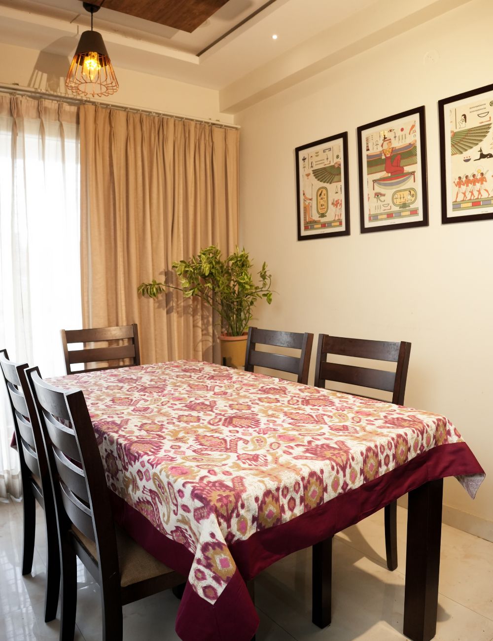 Ruby Paisley Dining Cover