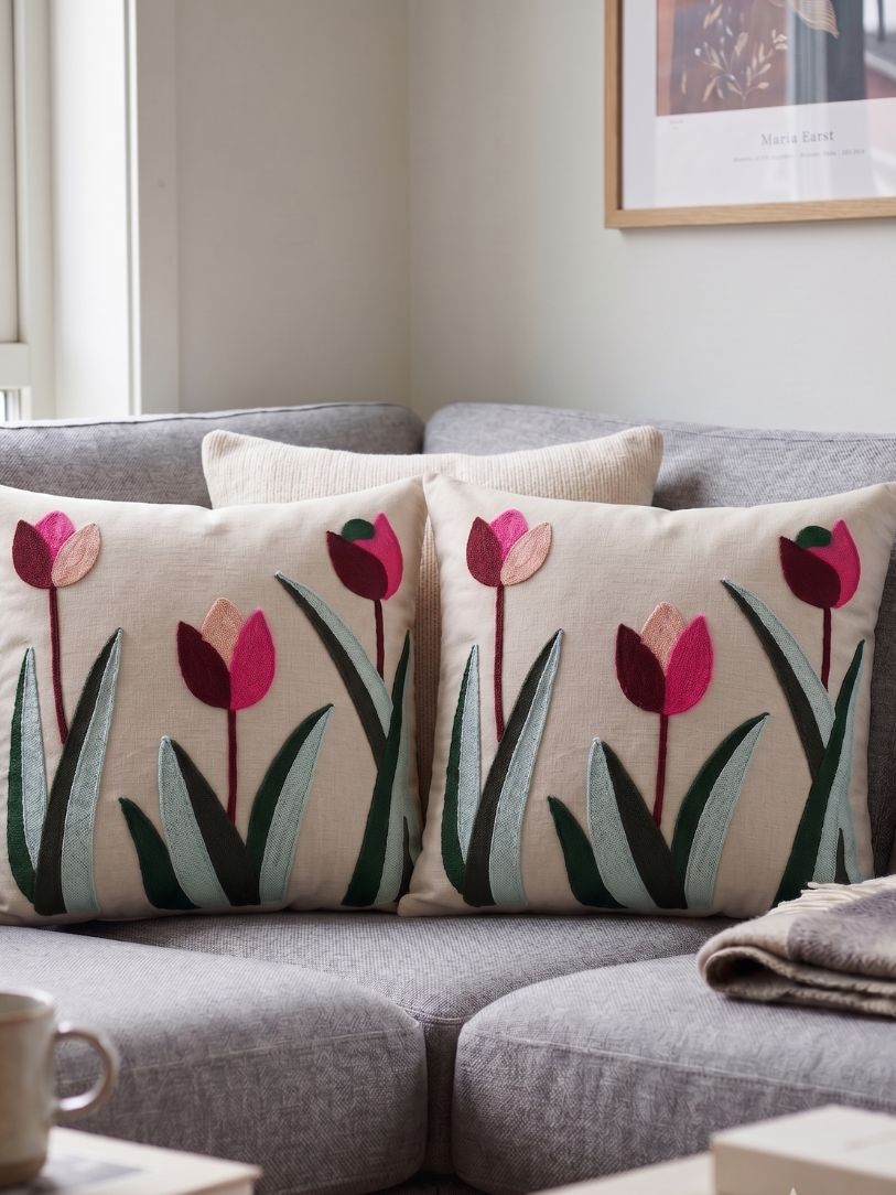 Tulip Meadow Cushion Cover