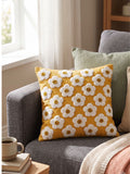 Sunny Daisy Tufted Accent Cushion Cover