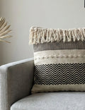 Boho Geometric Tassel Cushion Cover
