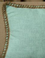 Sky Mist Jute Lace - Premium Cushion Cover - Image 2