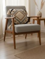 Ivory Blue weave-Boho Premium Cushion Cover