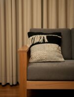 Braided noir fringe-Premium Cushion Cover