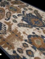 Blue Geometric Cotton Table Runner & Placemats - Image 4