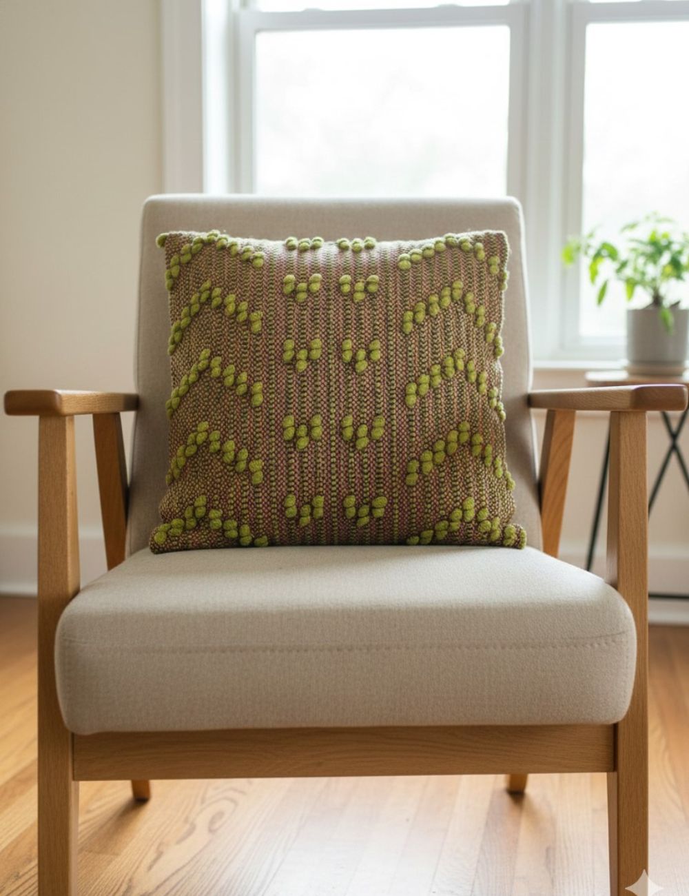 36 Textured Chevron Cushion Cover - Image 1