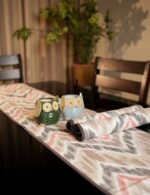 Geometric Cotton Table Runner & Placemats - Image 3