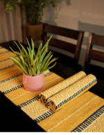 Boho Mustard Yellow Runner with Placemats - Image 2