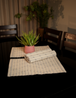 Boho Soft Neutral Tones Runner & Placemats - Image 2
