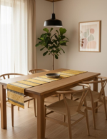 Boho Mustard Yellow Runner with Placemats