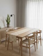 Elegant Shimmer Runner and Placemats