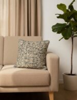 Elegant Botanical Print Cushion