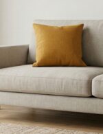 Earthy Mustard Textured Cushion Cover