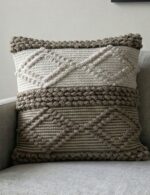 Textured Diamond Boho Cushion Cover - Image 2