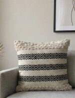 Textured Geometric Boho Cushion Cover - Image 2