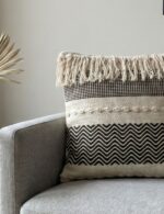 Boho Geometric Tassel Cushion Cover - Image 2