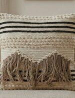 Boho Textured Tassel Cushion Cover - Image 2