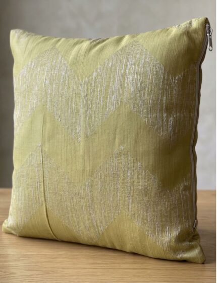 Luxe Chartreuse Chevron Cushion Cover